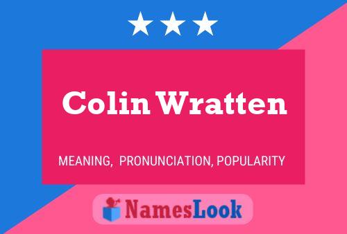 ملصق اسم Colin Wratten