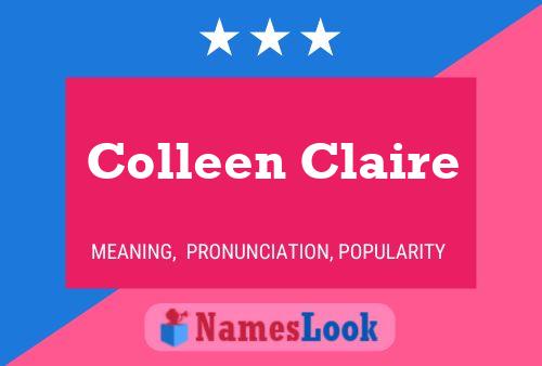 ملصق اسم Colleen Claire