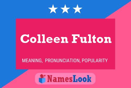 ملصق اسم Colleen Fulton