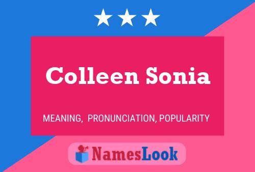 ملصق اسم Colleen Sonia