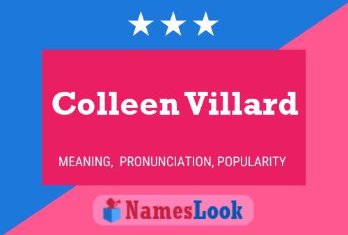 ملصق اسم Colleen Villard