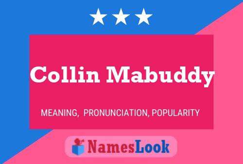 ملصق اسم Collin Mabuddy