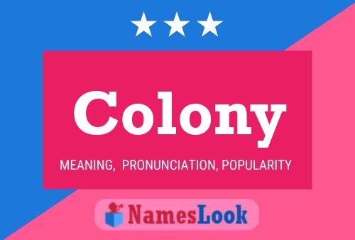 ملصق اسم Colony