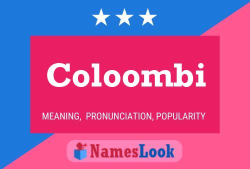 ملصق اسم Coloombi