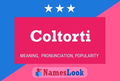 ملصق اسم Coltorti