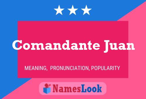 ملصق اسم Comandante Juan