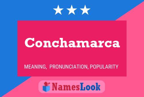 ملصق اسم Conchamarca