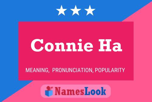 ملصق اسم Connie Ha