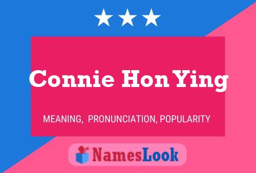 ملصق اسم Connie Hon Ying