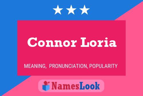 ملصق اسم Connor Loria