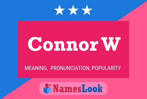 ملصق اسم Connor W