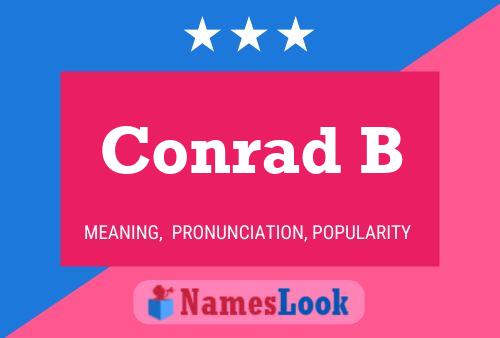 ملصق اسم Conrad B