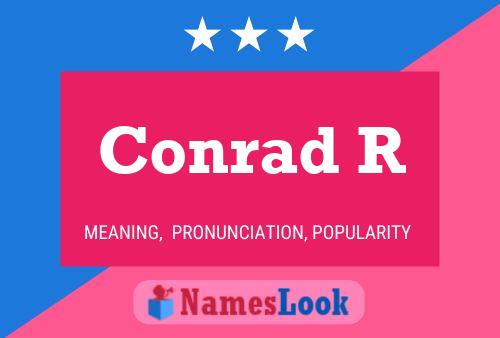 ملصق اسم Conrad R