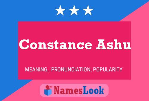 ملصق اسم Constance Ashu