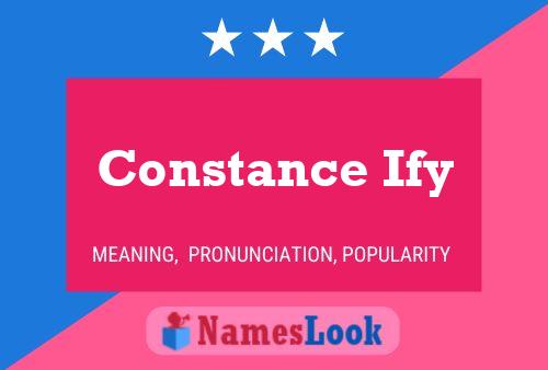 ملصق اسم Constance Ify