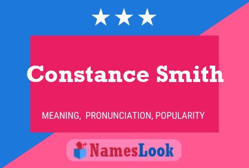 ملصق اسم Constance Smith