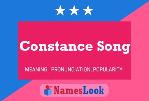 ملصق اسم Constance Song