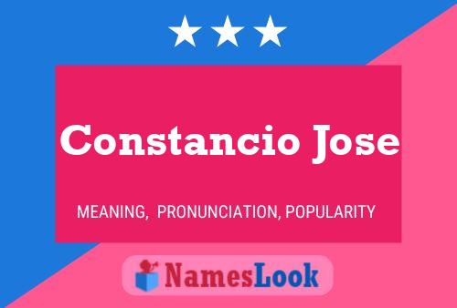 ملصق اسم Constancio Jose