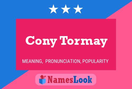 ملصق اسم Cony Tormay