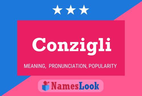 ملصق اسم Conzigli