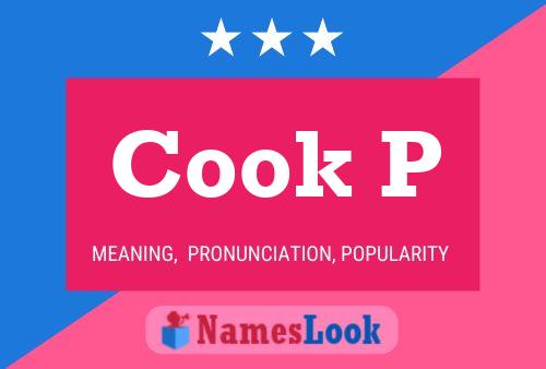 ملصق اسم Cook P