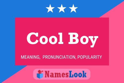 ملصق اسم Cool Boy