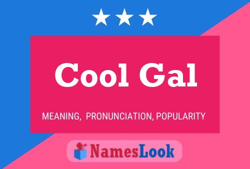 ملصق اسم Cool Gal