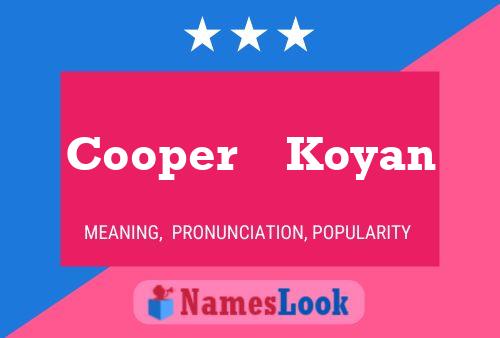 ملصق اسم Cooper    Koyan