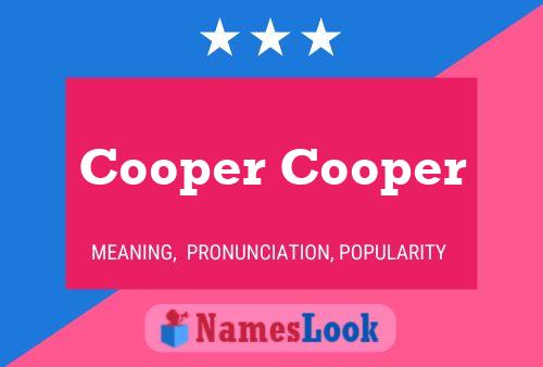 ملصق اسم Cooper Cooper