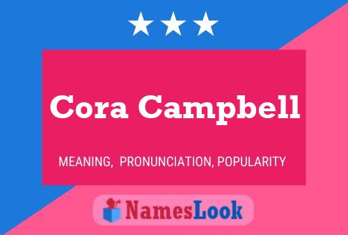 ملصق اسم Cora Campbell