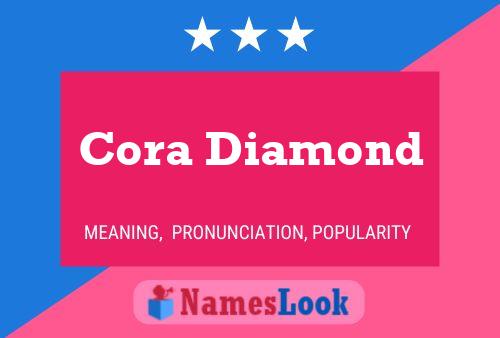 ملصق اسم Cora Diamond