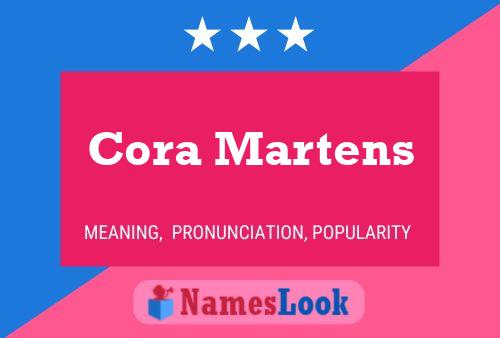 ملصق اسم Cora Martens