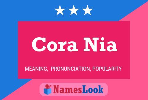 ملصق اسم Cora Nia