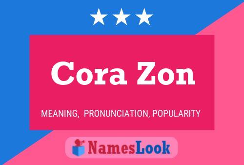 ملصق اسم Cora Zon