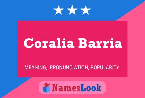 ملصق اسم Coralia Barria