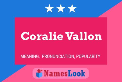 ملصق اسم Coralie Vallon