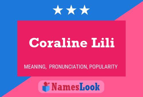 ملصق اسم Coraline Lili