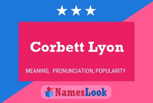 ملصق اسم Corbett Lyon