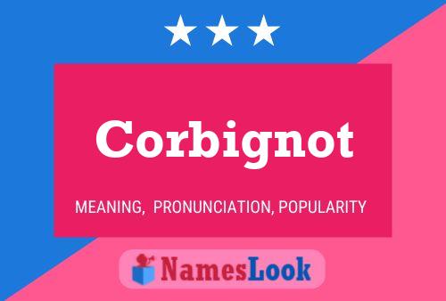 ملصق اسم Corbignot