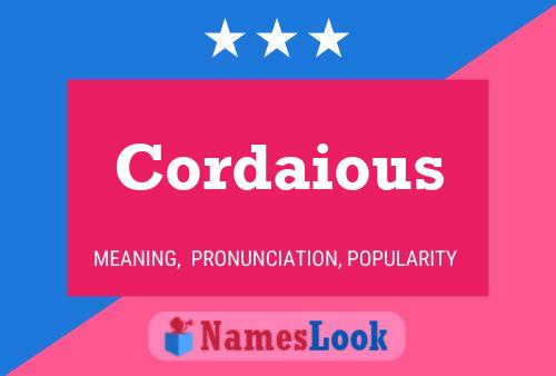 ملصق اسم Cordaious