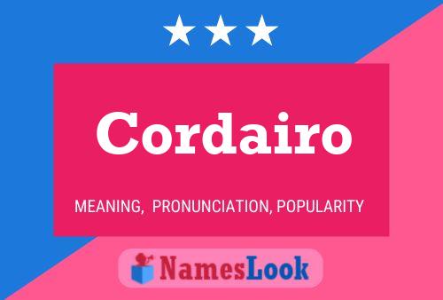 ملصق اسم Cordairo