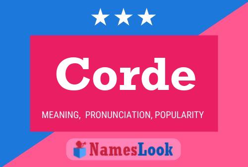 ملصق اسم Corde