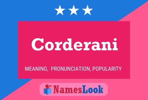 ملصق اسم Corderani