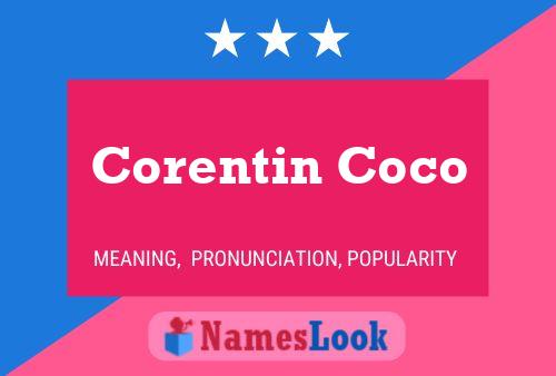 ملصق اسم Corentin Coco