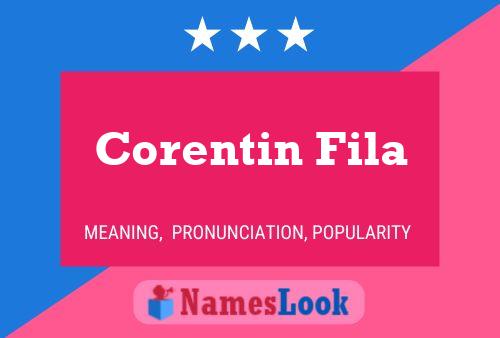 ملصق اسم Corentin Fila