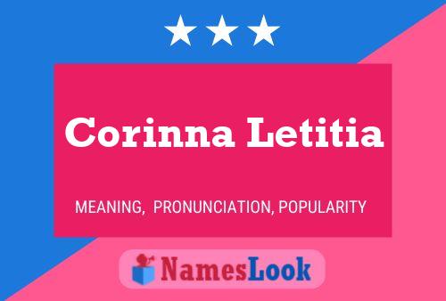 ملصق اسم Corinna Letitia