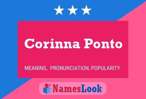 ملصق اسم Corinna Ponto