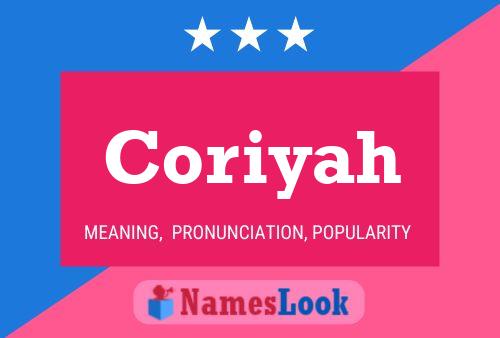 ملصق اسم Coriyah