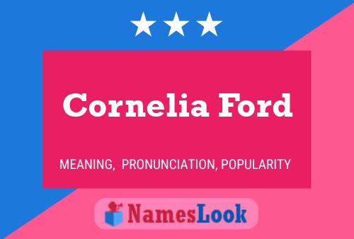 ملصق اسم Cornelia Ford