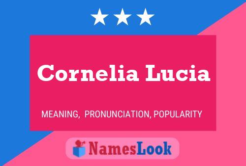 ملصق اسم Cornelia Lucia